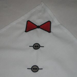 Buttonhole napkin for him, Gag gift, Dinner napkin with buttonhole, napkin bib,