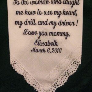 Mother of the Bride Handkerchief Gift 23S