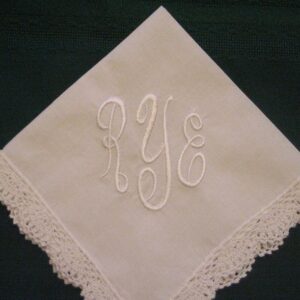 Classic  Monogrammed Hanky with Gift Box