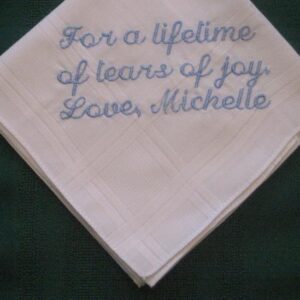 Wedding Hankie from Bride to Groom with Gift Box 94S