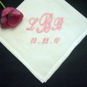 Classic Linen Mens Handkerchief  186S with Gift Box Personalized Wedding Handkerchief