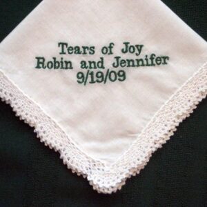 Simple and Sweet Wedding Hanky with Gift Box 53B