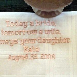 Father of the Bride handkerchief 104B