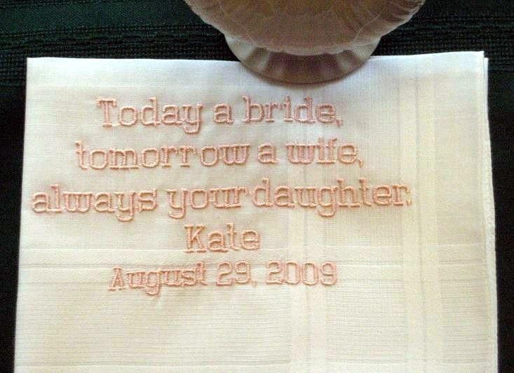 Father of the Bride handkerchief 104B