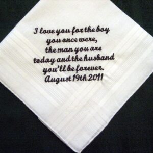 Personalized Wedding Gift from the Bride to her Groom 106S FREE gift box and Free shipping in US.