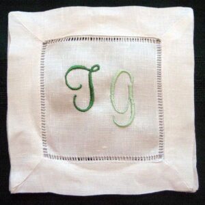 Personalized cocktail napkins - Monogrammed cocktail napkins