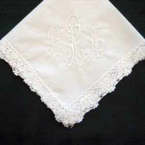 Classic  Monogrammed Hanky with Gift Box
