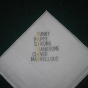 Father's Day Handkerchief hankie hanky #190 Daddy, Dad, Father, Pop, Pops,
